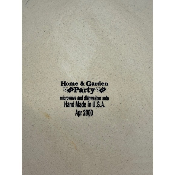 VTG Home & Garden Party Sunflower Chip and Dip Set Stoneware Made in USA - Picture 8 of 9